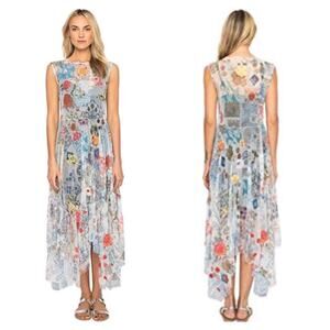 Johnny Was Mesh Midi Dress